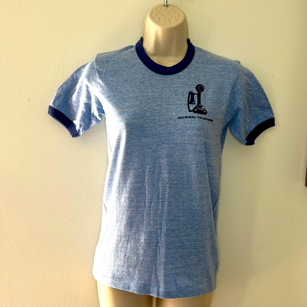 Vintage “GET” Telephone Baseball Style T-Shirt